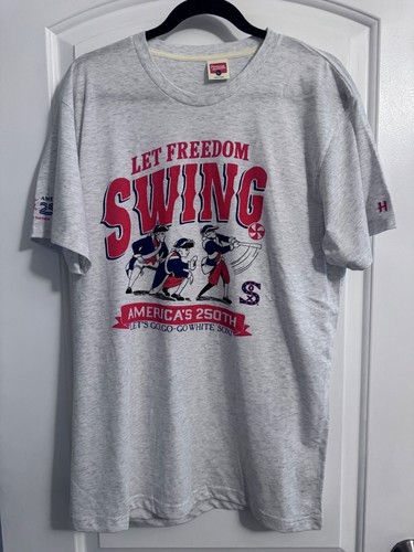 HOMAGE XL Chicago White Sox Let Freedom Swing T-Shirt