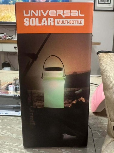 Solar Camping Lantern Flashlight Waterproof Storage Bottle
