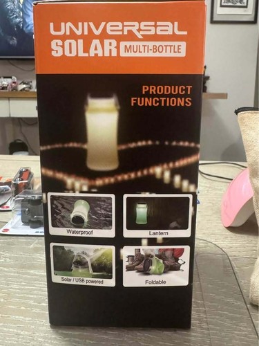 Solar Camping Lantern Flashlight Waterproof Storage Bottle - photo 2