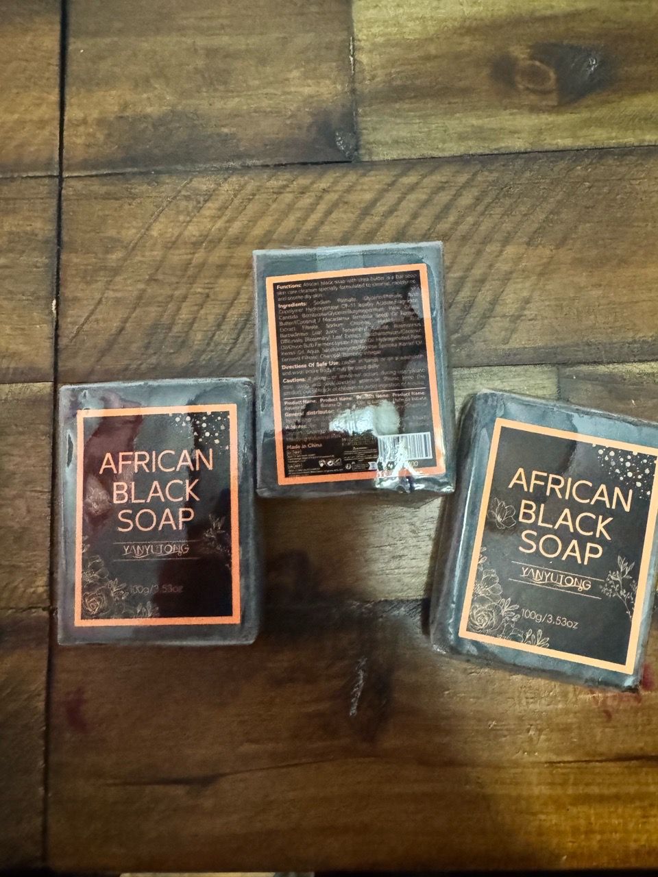 Yanyutong African Black Soap 3-Pack