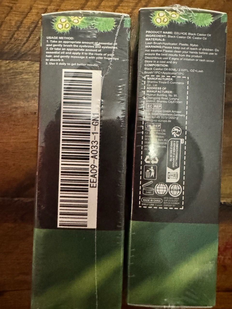 Eelhoe Black Castor Oil – 2 Pack - photo 2