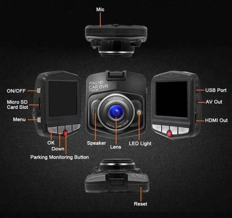 2.4” Full HD 1080P Dash Cam with Night Vision & G-Sensor - photo 3