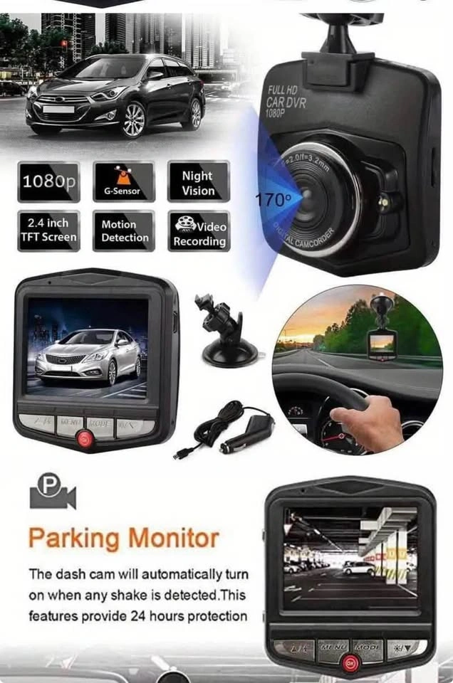 2.4” Full HD 1080P Dash Cam with Night Vision & G-Sensor - photo 4