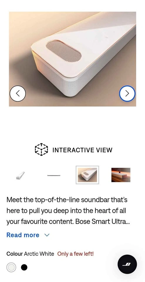bose ultra soundbar white