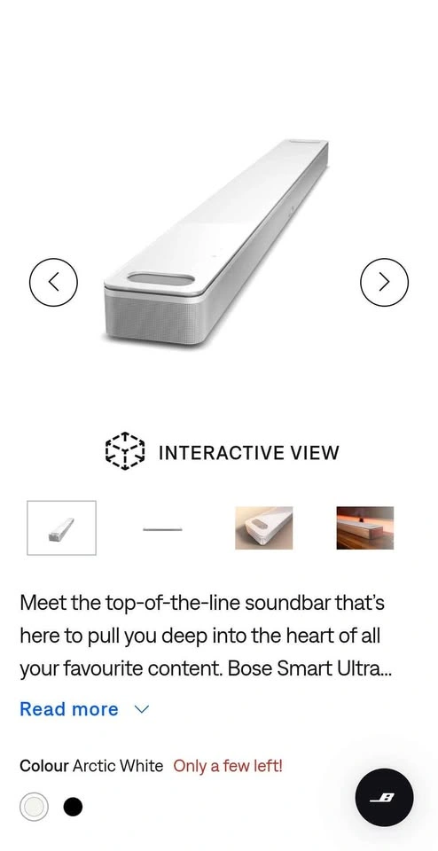 bose ultra soundbar white - photo 2