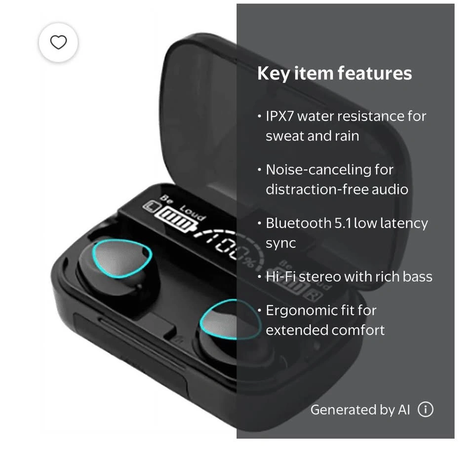 M10 True wireless Digital Display Bluetooth Headset - photo 3