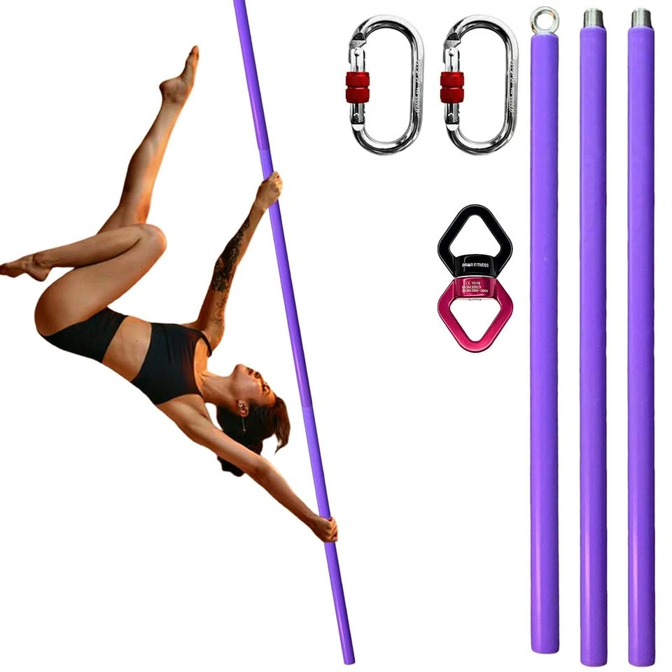 PRIOR FITNESS 3M Silicone Aerial Flying Pole – Purple – New