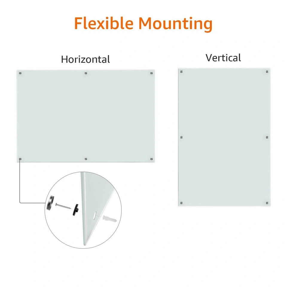 Amazon Basics 8’ x 4’ Magnetic Glass Dry-Erase Whiteboard – New - photo 5