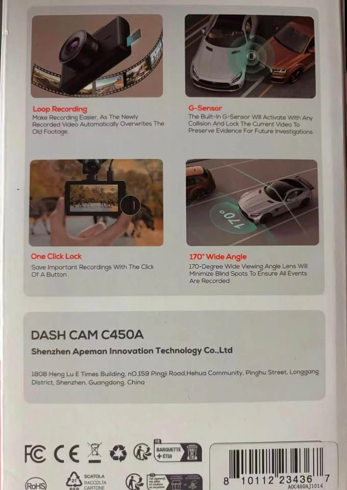 Apeman Model C450A Dashcam 2K Quad HD - photo 5