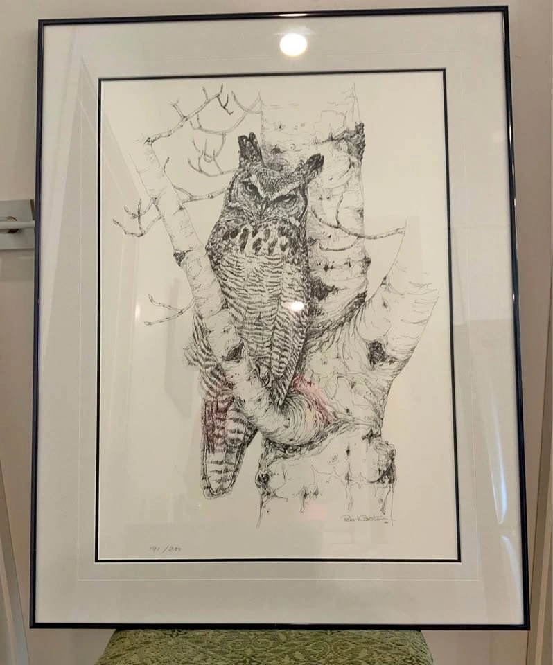 Large Framed Peter Karsten Signed Print (191/200) - 1992