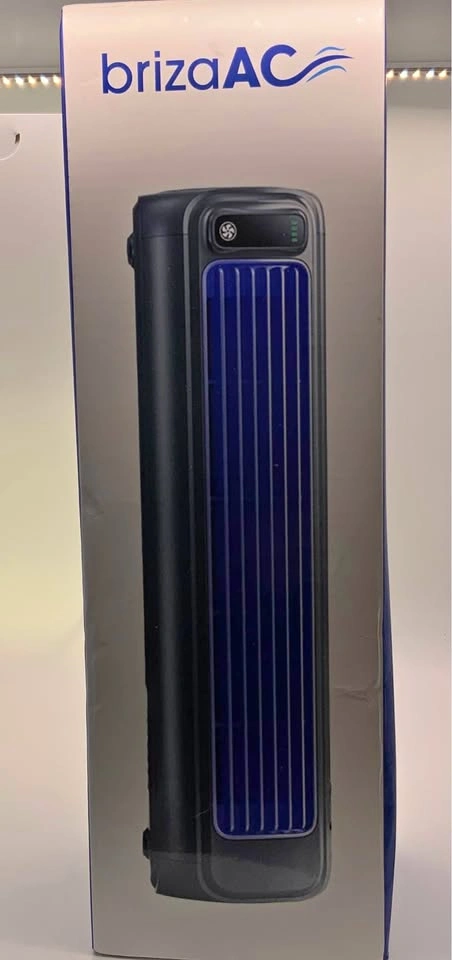 Cooling fan by BrizaAC with USB charging capabilities
