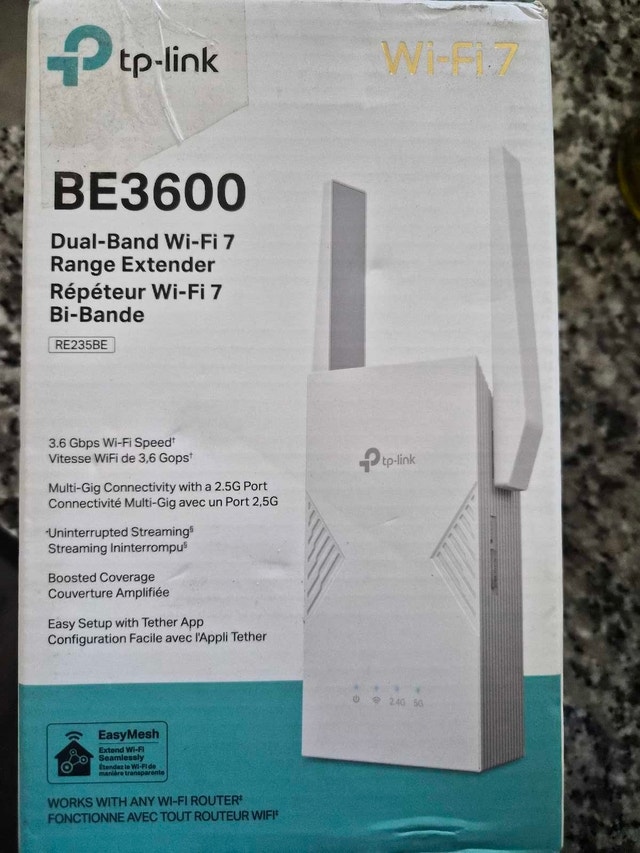 TP-Link RE235BE BE3600 Wi-Fi 7 Range Extender