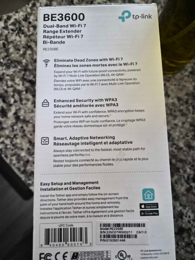 TP-Link RE235BE BE3600 Wi-Fi 7 Range Extender - photo 2