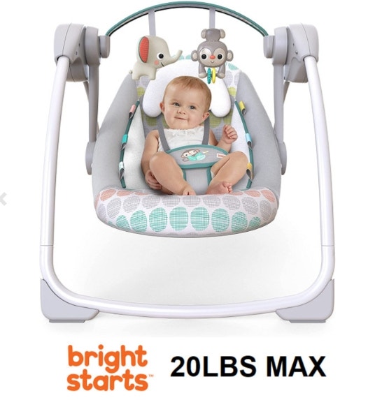 Bright Starts Whimsical Wild Portable Swing
