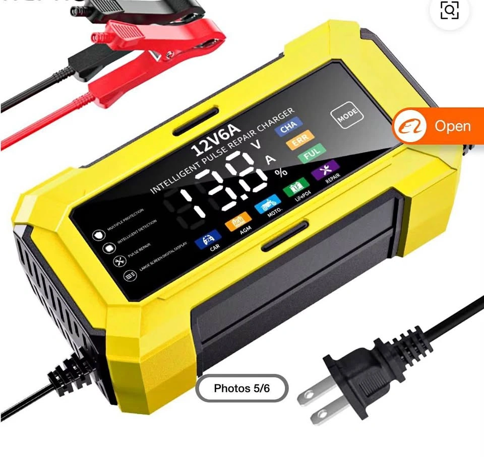 12V/6A Intelligent Battery Charger