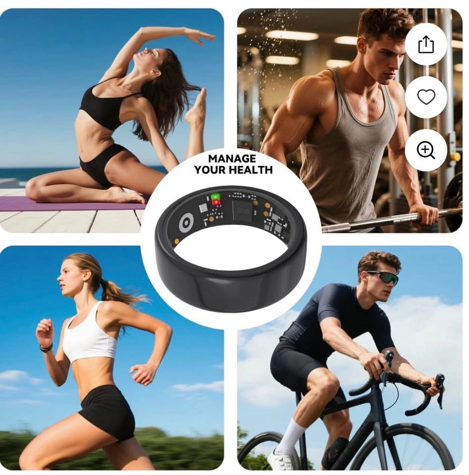 Smart Rings: Black, Silver, Gold (Various Sizes) - $30 Each - photo 2