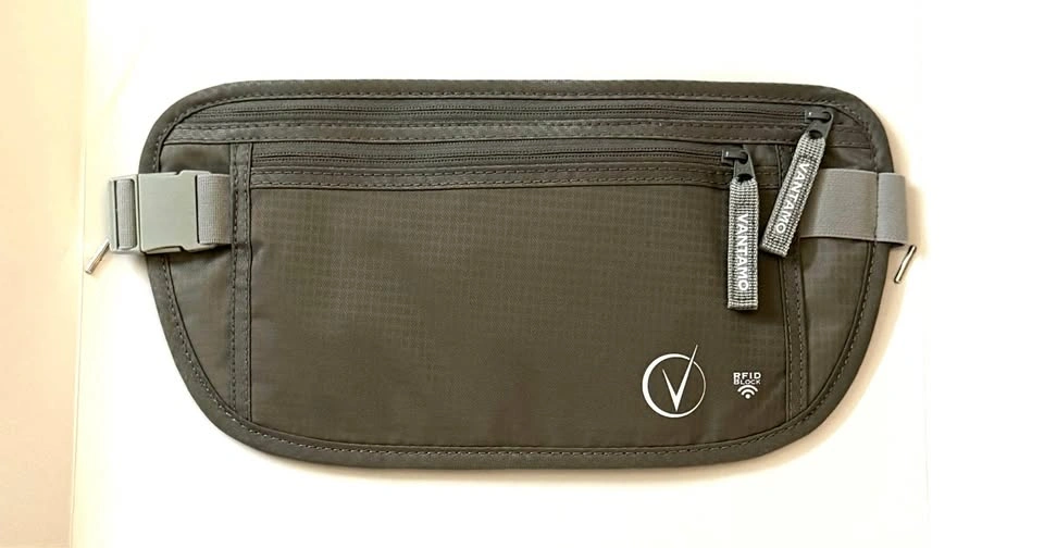 Brand New Vantamo Travel Money Belt / Hidden Waist Pouch RFID