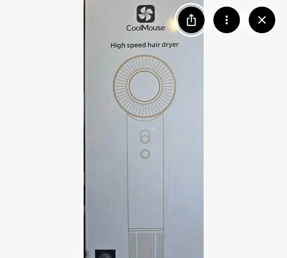CoolMouse High Speed Hair Dryer 1500W