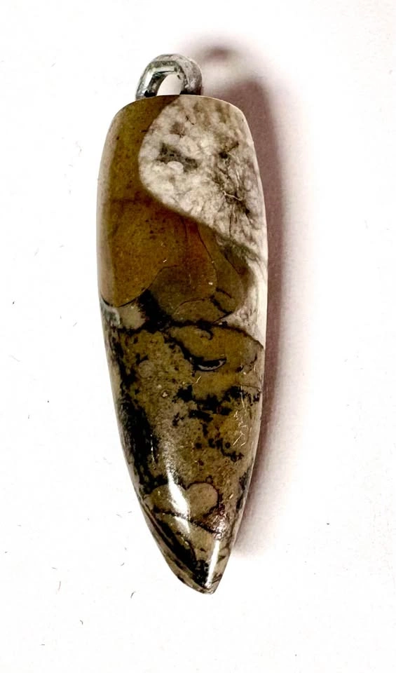 Polished Stone Teardrop Pendant - photo 2