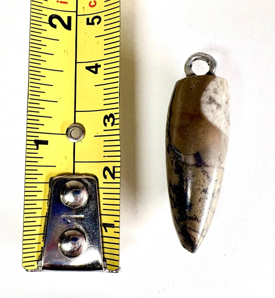 Polished Stone Teardrop Pendant - photo 3