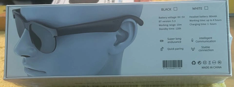 XG88 Pro Unisex Open-Ear Smart Sunglasses Bluetooth UV Lenses - photo 3