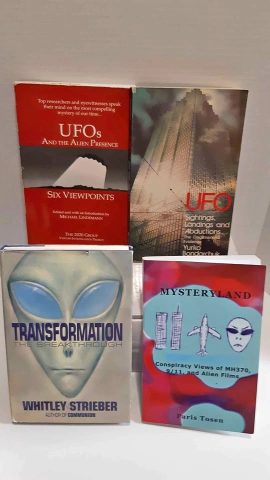 UFO Books: Lot of 4 UFO and Conspiracy Theory Books
