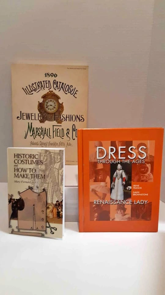 Vintage Fashion and Costume Book Lot of 3
