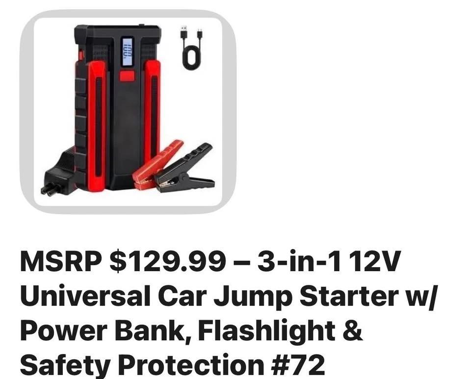 Car Jump Starter. 3 in 1 ( Jump Starter, Power Bank & Flashlight - photo 3