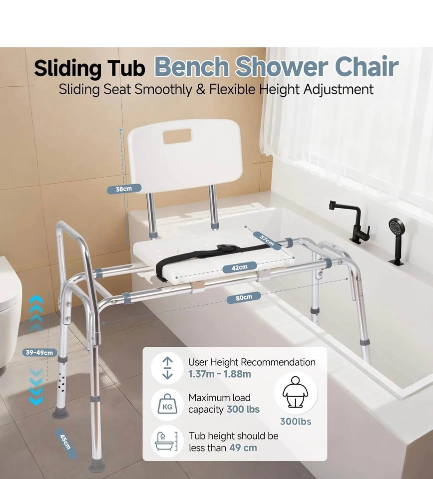 Sliding Tub Bench Shower Chair new - photo 2