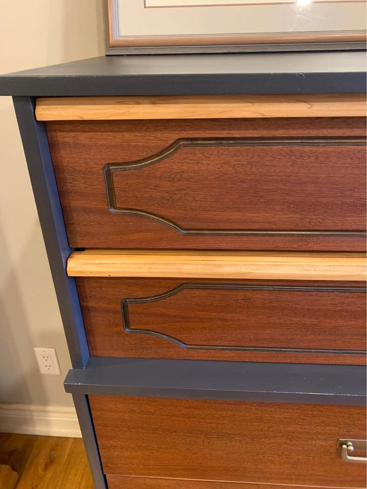 MCM Walnut Tall Boy Dresser - photo 3