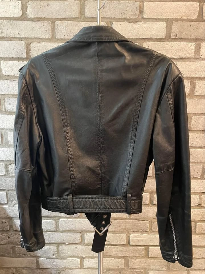 Vintage women’s leather biker jacket (S)(circa 1989!) - photo 3