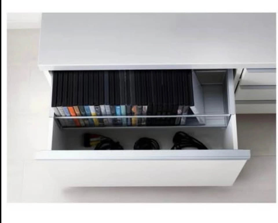 IKEA BESTÅ TV Bench white with wall shelf - photo 2