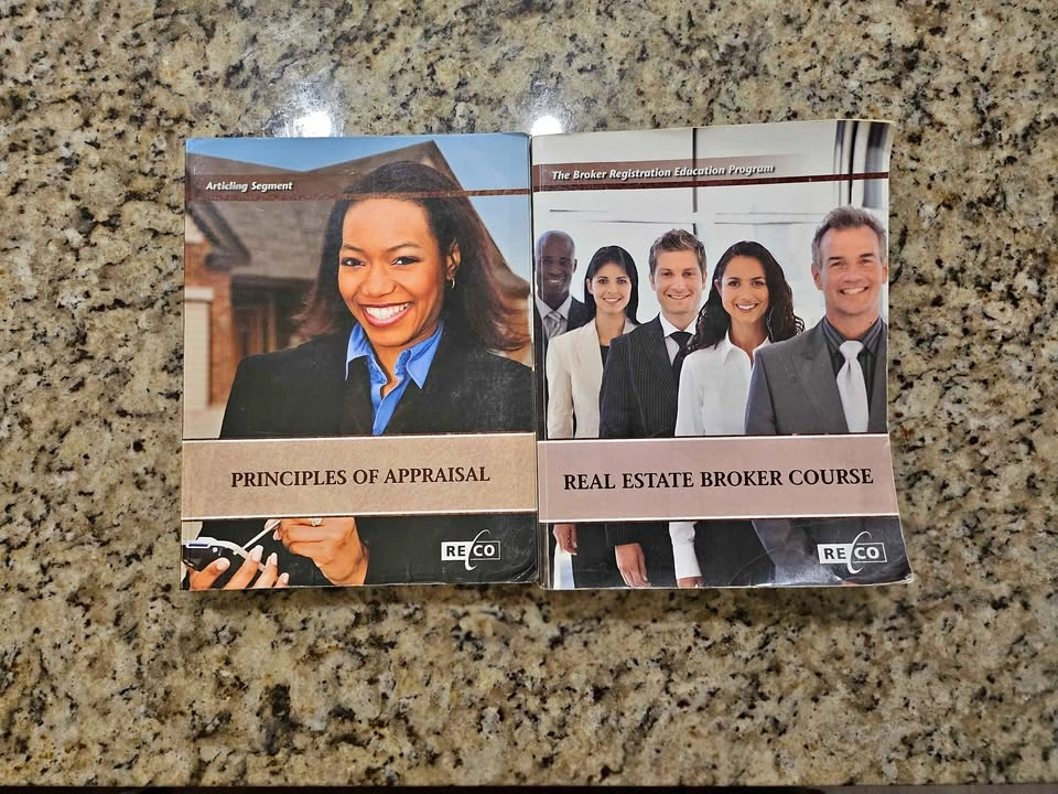 RECO Real Estate Broker Course & Principles of Appraisal Books