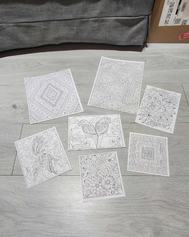 Cardstock Coloring Sheets (Set of 7) - photo 4