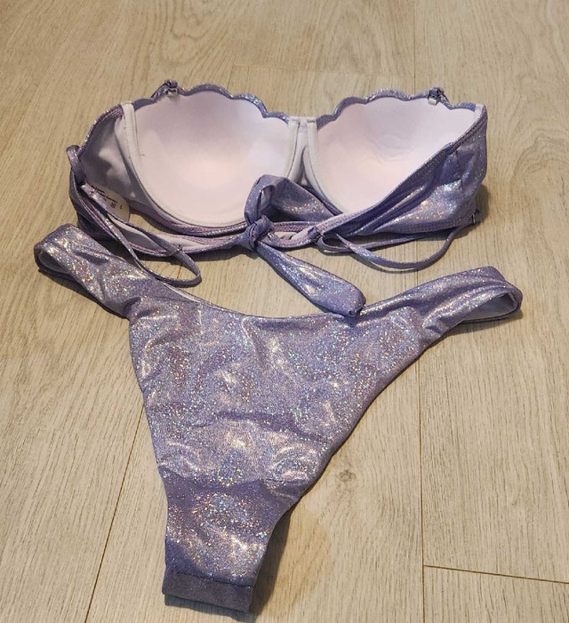 Purple Sparkly Bikini (Size L) - photo 2
