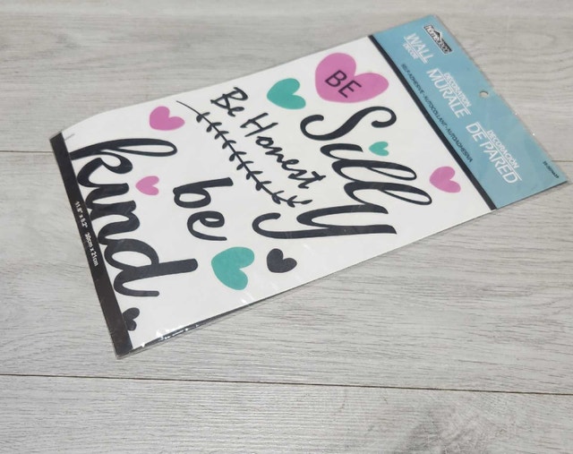 Vinyl Wall Sticker (Be Silly, Be Honest, Be Kind)