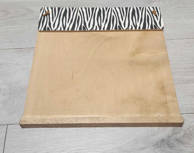 Zebra Print Wooden Calendar Holder