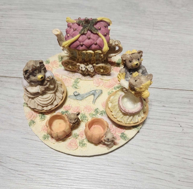 Vintage Popular Imports Cinderella Miniature Tea Set