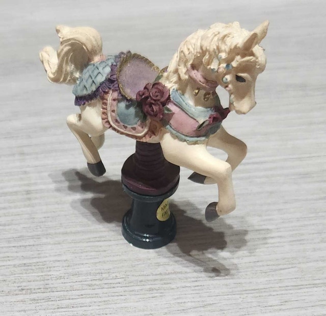 Vintage Mini Carousel Horse Figurine