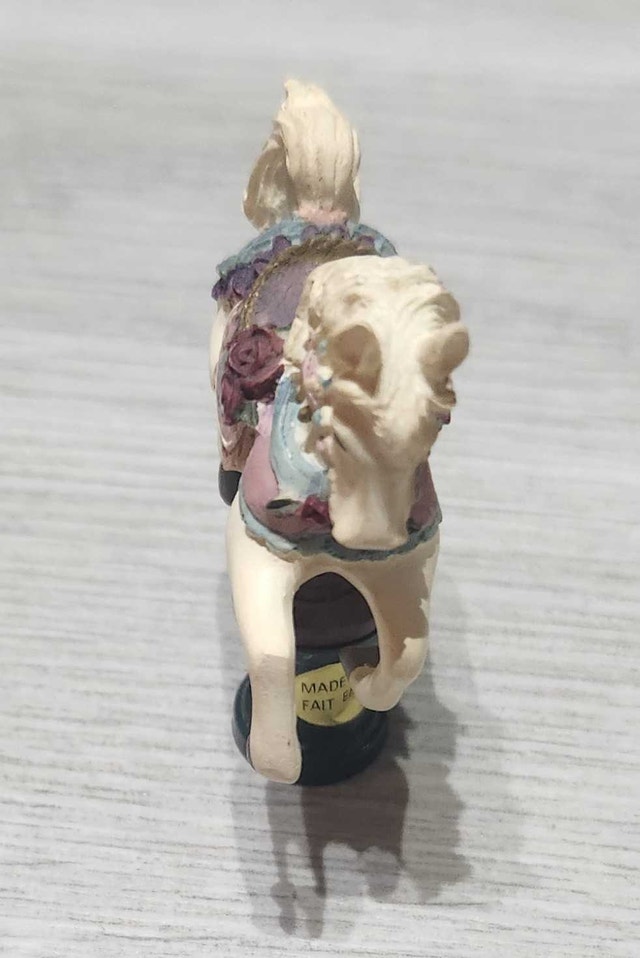 Vintage Mini Carousel Horse Figurine - photo 2