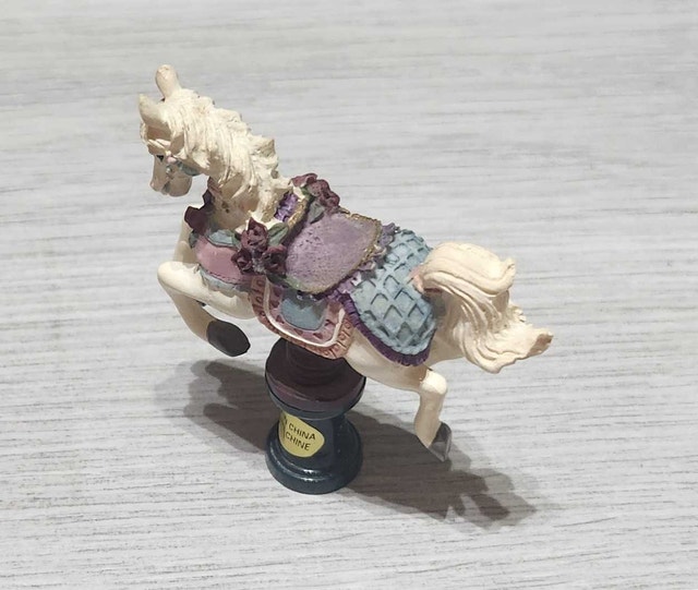 Vintage Mini Carousel Horse Figurine - photo 3