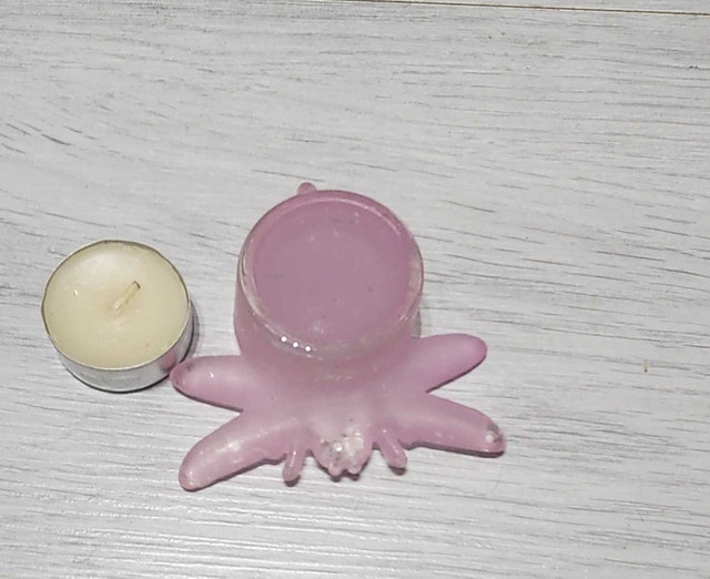 Pink Dragonfly Tea Light Candle Holder - photo 2