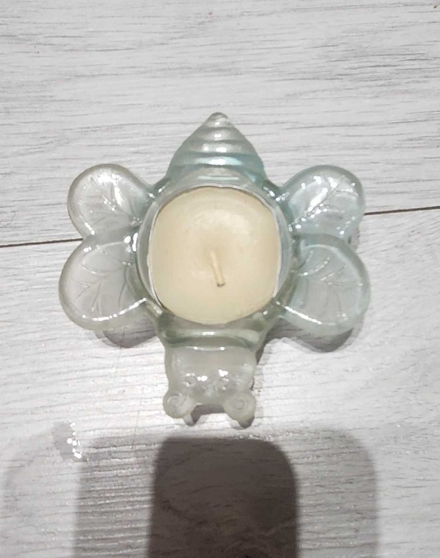 Green Bee Tea Light Candle Holder