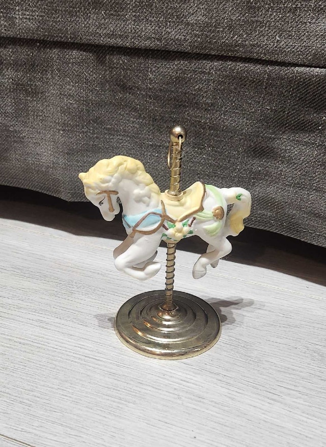 Vintage Carousel Horse Figurine