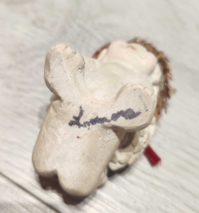 Vintage Dreamsicle Figurine "Cherub On Tummy" - photo 4