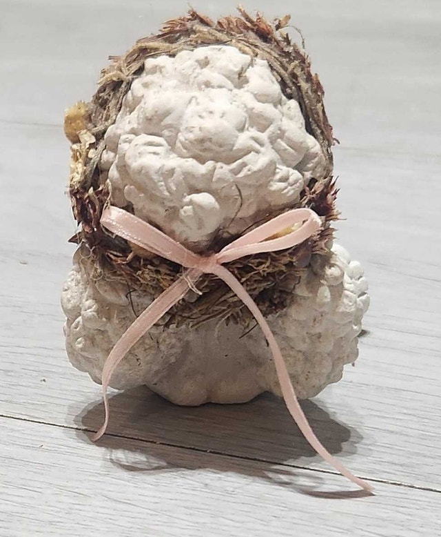 Vintage Dreamsicle Cherub Figurine "#107 Wildflower" - photo 3
