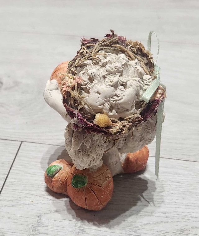 Vintage Dreamsicle Cherub Figurine #206 Pumpkin Patch - photo 3