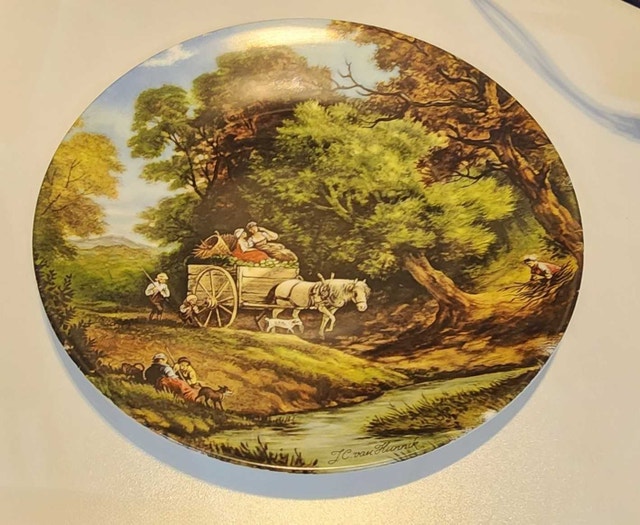 Vintage Royal Schwabap "JC Van Hunnick" Bone China Plate
