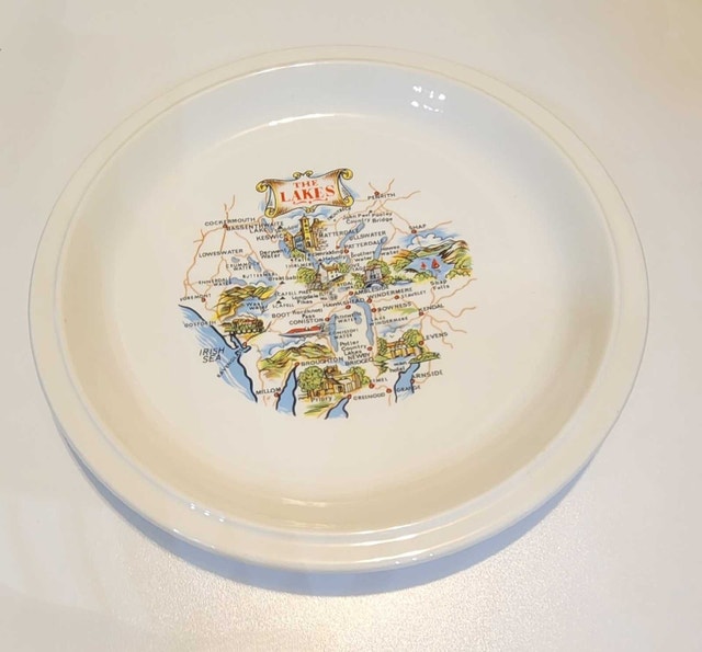 Vintage English Lake District "The Lakes" Decorative Plate