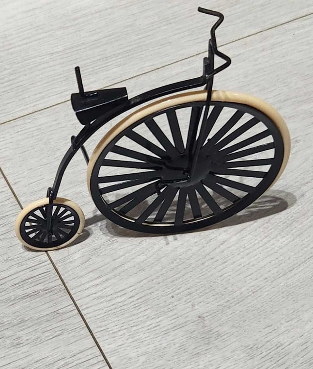 Vintage Metal High Wheel Bicycle Decoration - photo 4